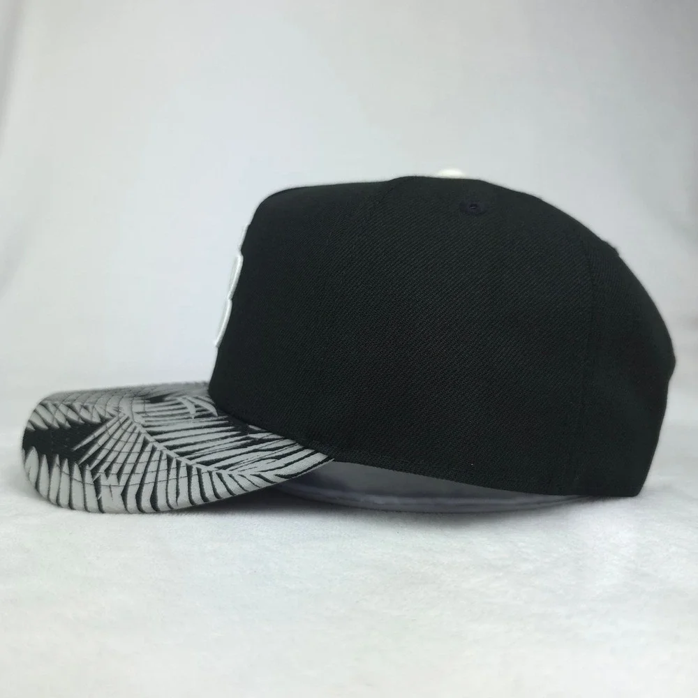 Tampa Bay Devil Rays Mitchell &‎ Ness Pro Fit Snapback Hat Cap 3D Logo Black NWT